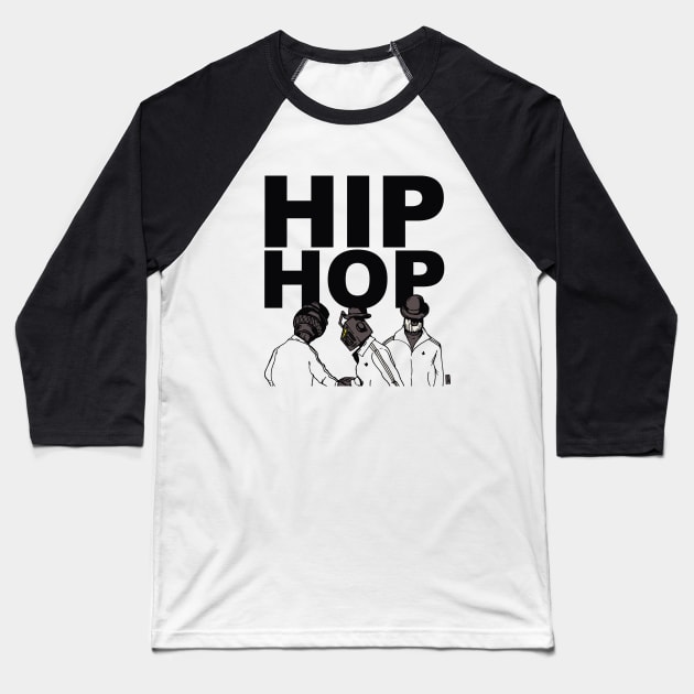 Old-School Hip Hop Baseball T-Shirt by Thomcat23